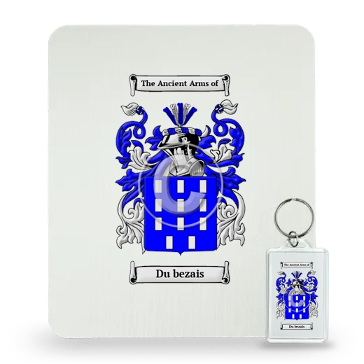 Du bezais Mouse Pad and Keychain Combo Package